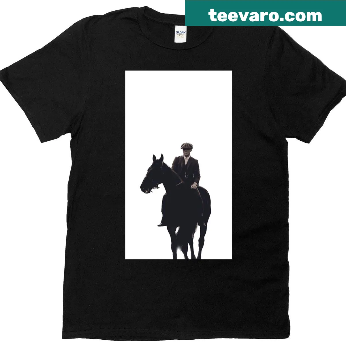 Vintage-styled Tommy Shelby graphic T-shirt for fans. — on a men's t-shirt
