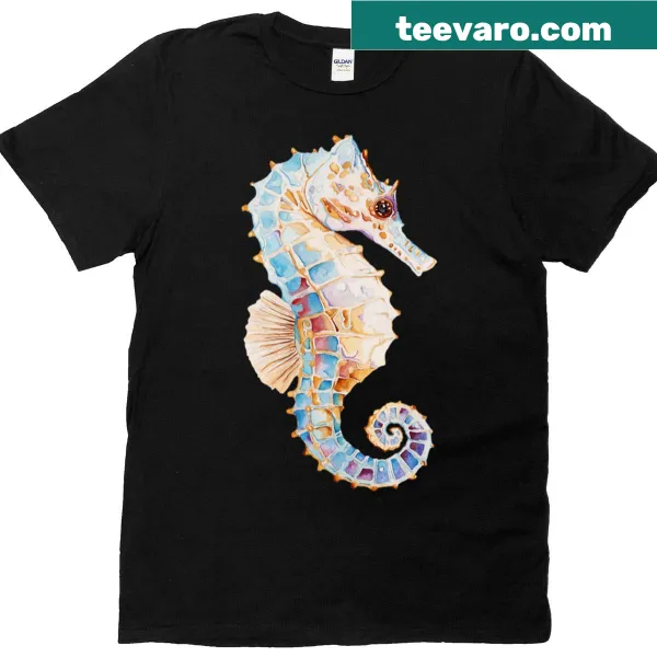 Cute cartoon seahorse design T-shirt