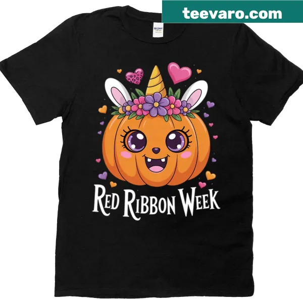 Awareness t-shirt for Red Ribbon Week with bold text