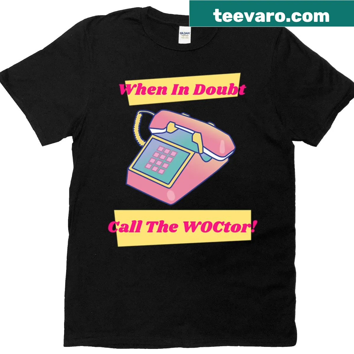Funny Woctor Woc Ostomy Care Nurse t-shirt with playful typography — on a men's t-shirt