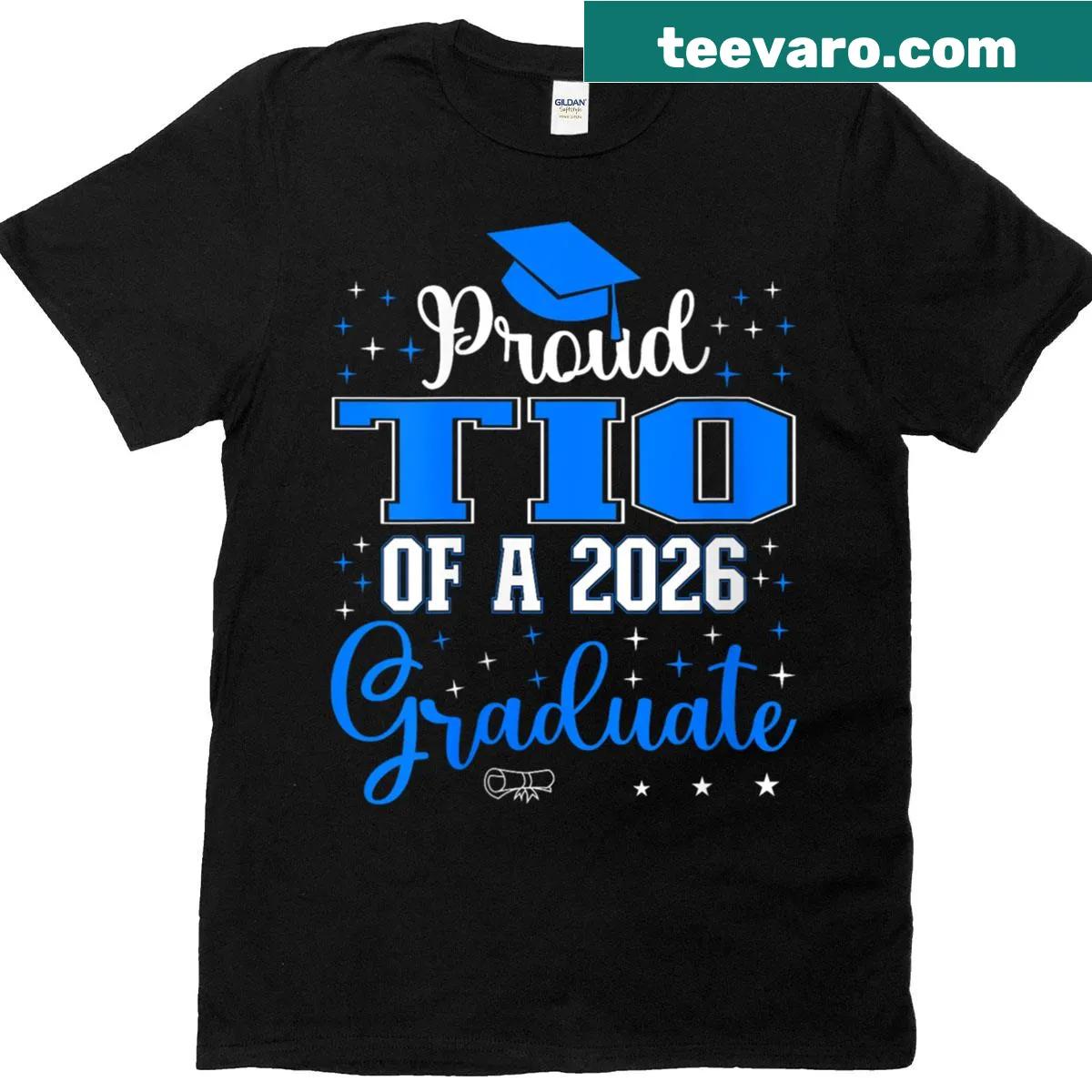 Proud Tio graduation t-shirt for Class of 2026 — on a men's t-shirt
