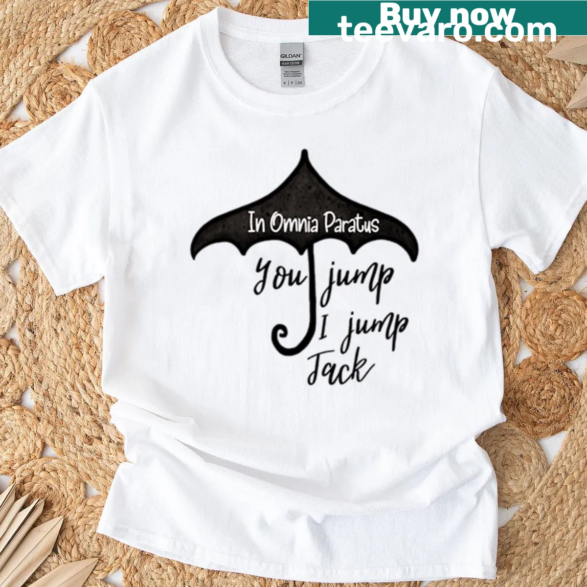 Playful graphic t-shirt with adventure-themed text — on a men's t-shirt