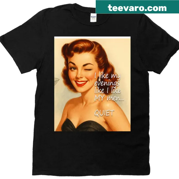 Graphic tee featuring a martini glass and a humorous phrase