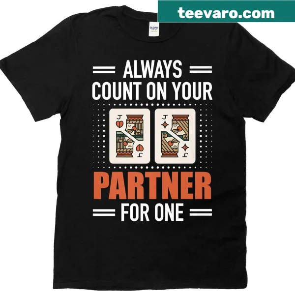 Funny euchre-themed T-shirt with card game reference.