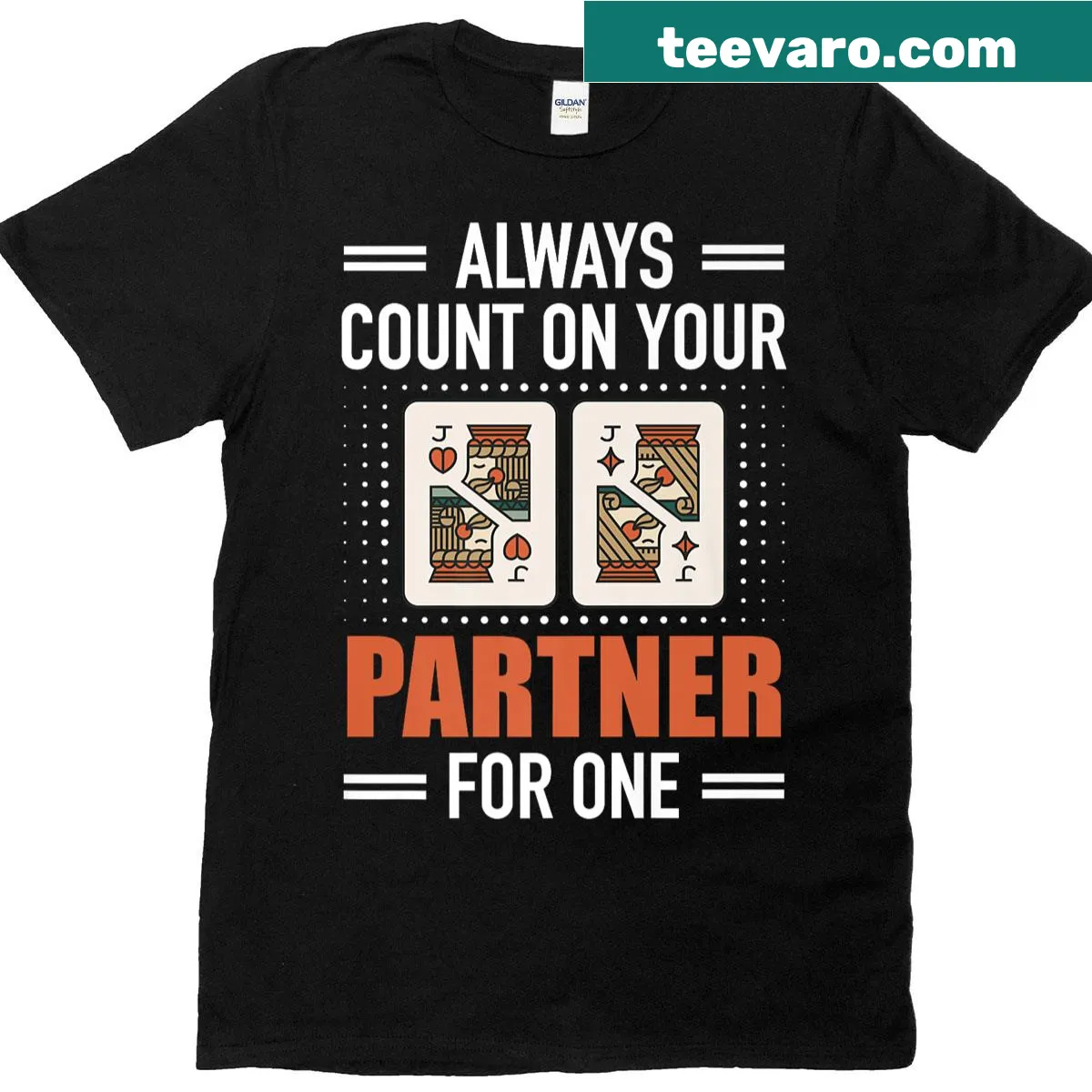 Funny euchre-themed T-shirt with card game reference. — on a men's t-shirt