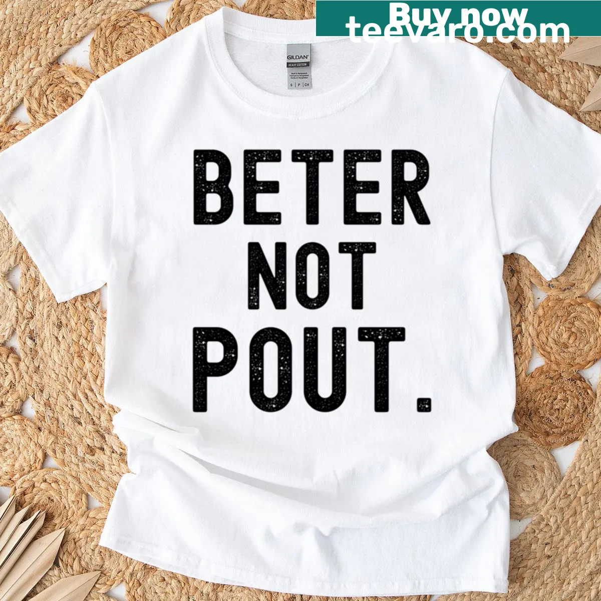 Funny Christmas saying shirt with bold text — on a men's t-shirt