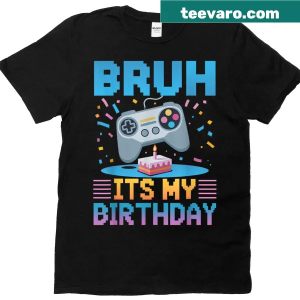 Birthday gaming party t-shirt with humorous print