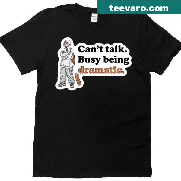 Dramatic text for back to school on a T-shirt