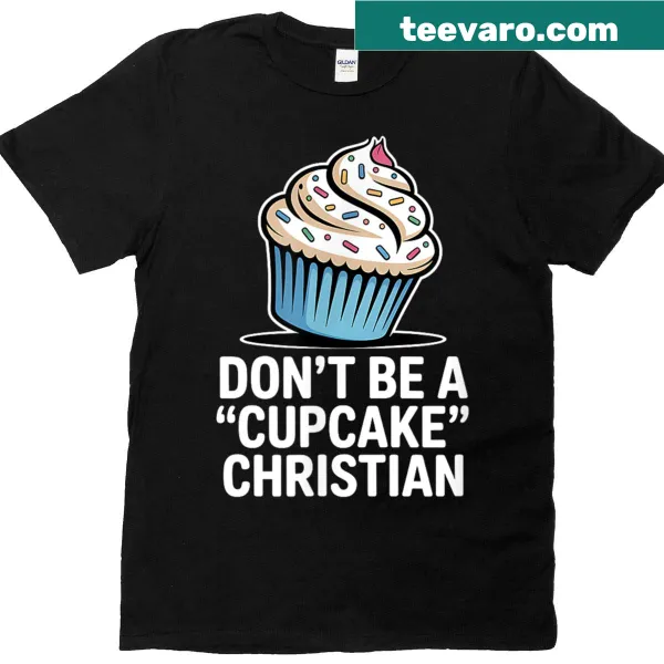 Cute cupcake illustration on a t-shirt