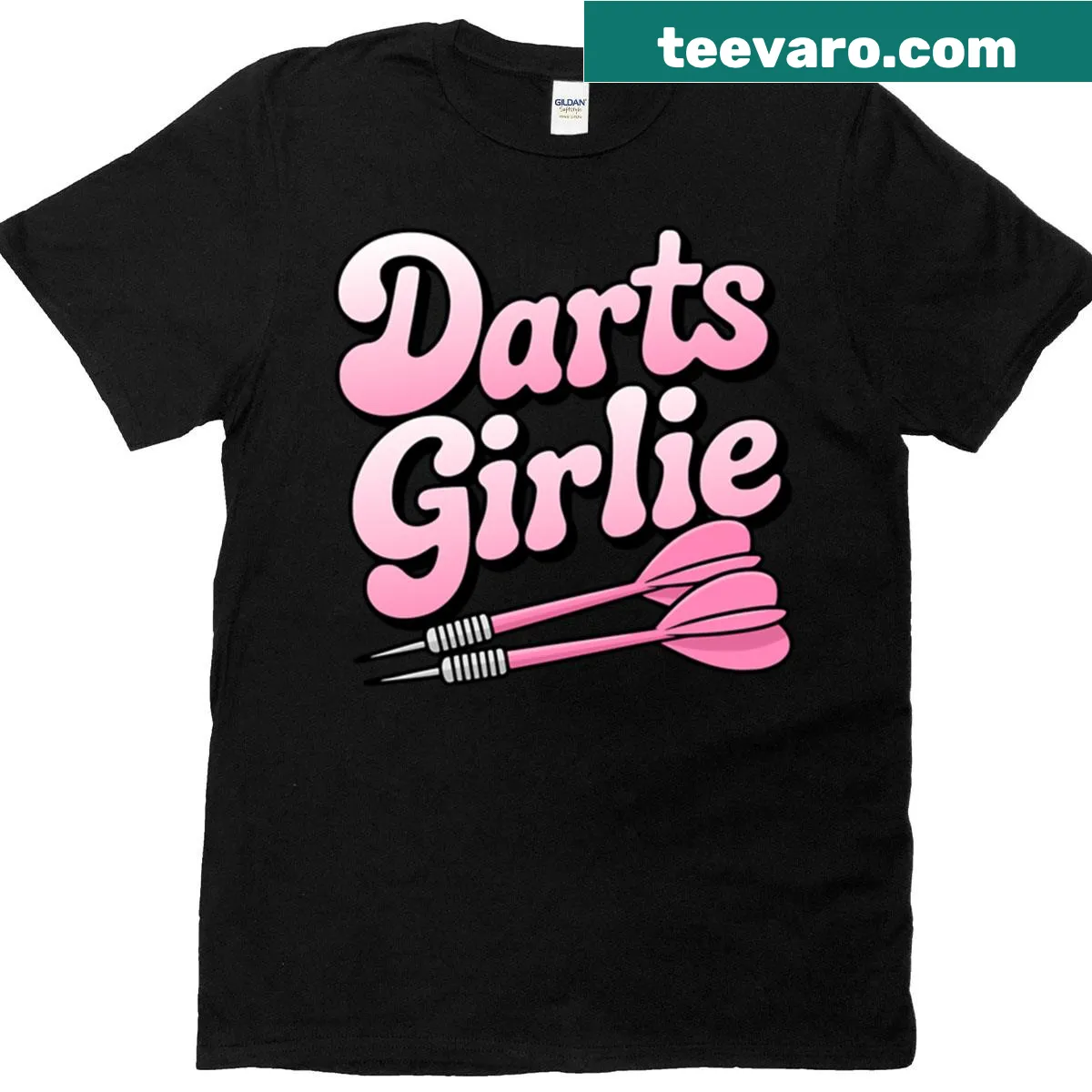 Playful t-shirt featuring a dartboard design aimed at girls — on a men's t-shirt