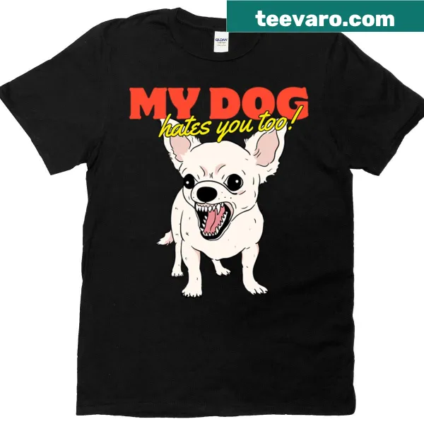 Playful Doggo Love t-shirt featuring fun typography about dogs