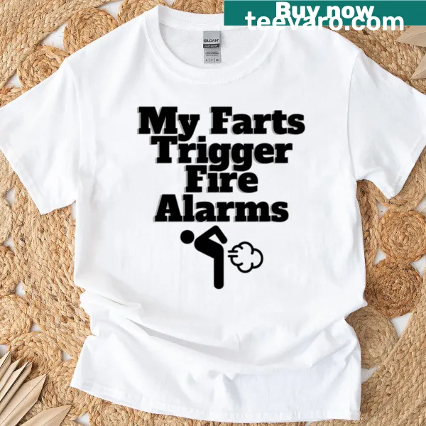 Oversized T-shirt with funny 'Fart' graphic design