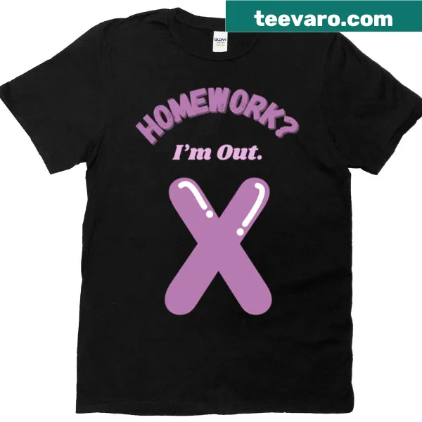 Sarcastic teacher graphic t-shirt about homework