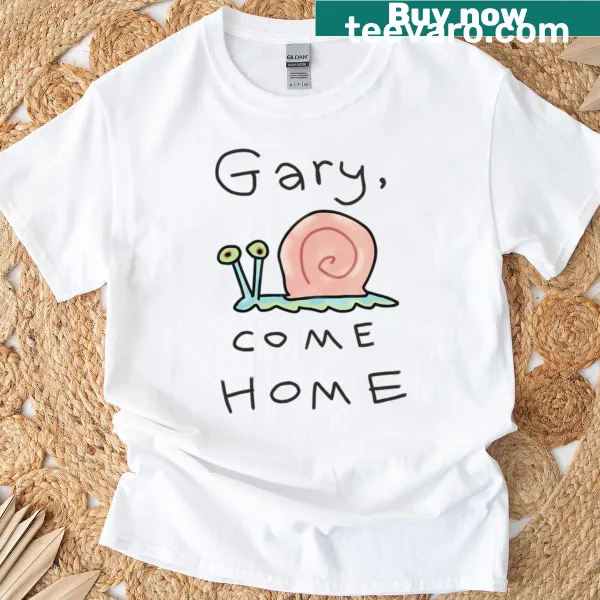 Illustrated design featuring 'Gary Come Home' theme from animation