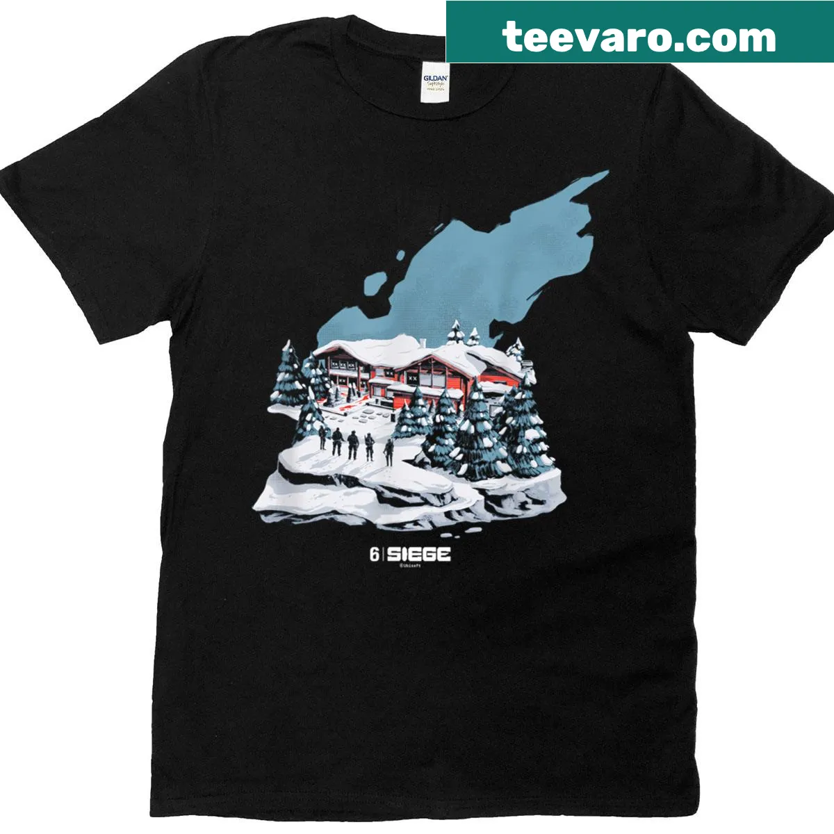 Officially licensed T-shirt with a team emblem. — on a men's t-shirt