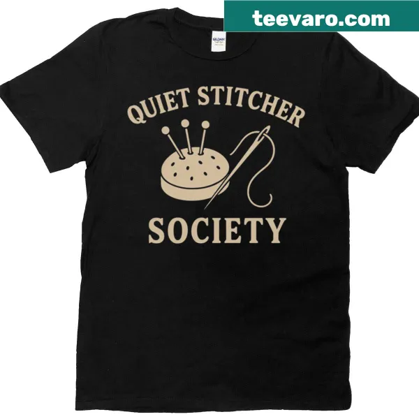 Funny introvert stitching t-shirt with witty text