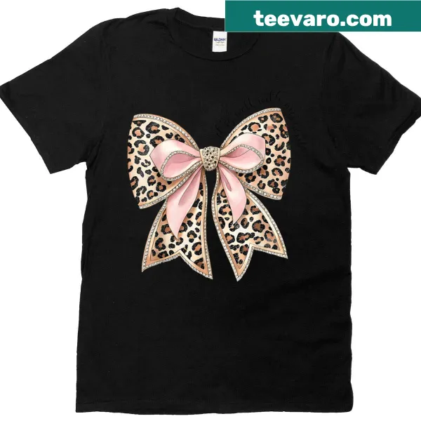 Christian t-shirt with the phrase 'It Is Well With My Soul' and leopard bow