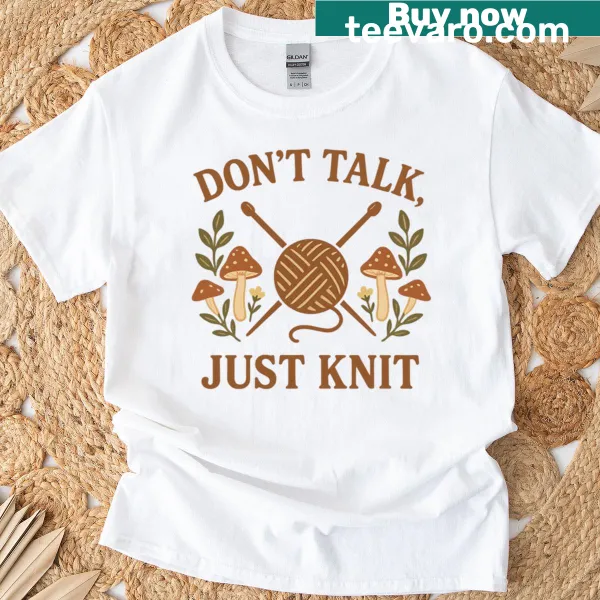 Funny introvert knitting apparel with a sarcastic slogan
