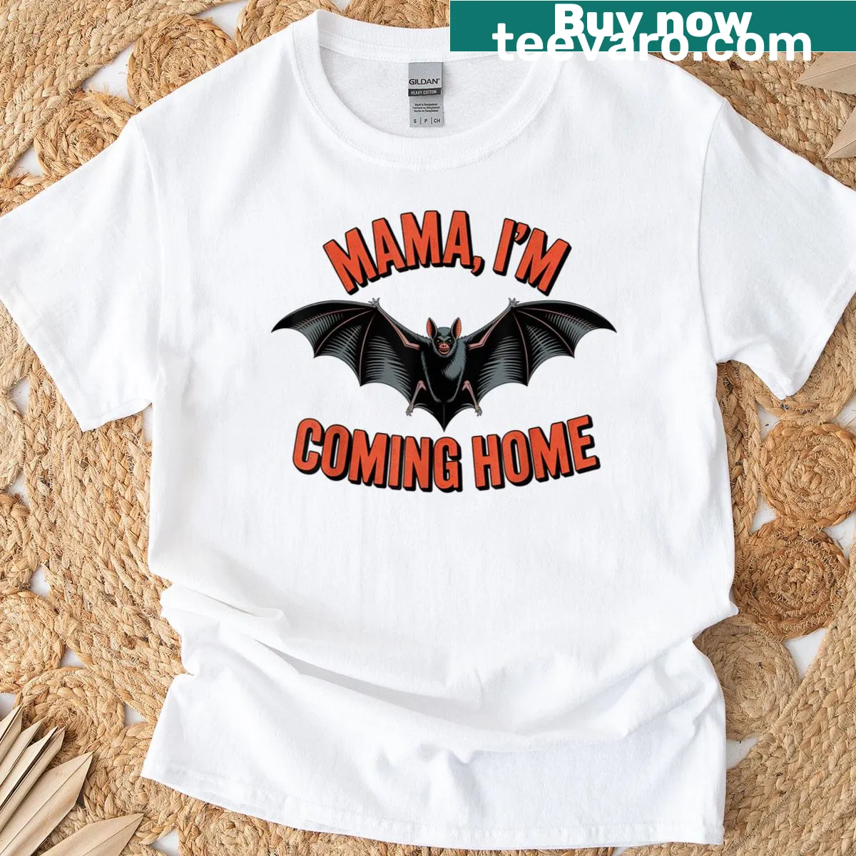 Sentimental t-shirt with the phrase 'Mama I’m Coming Home' — on a men's t-shirt