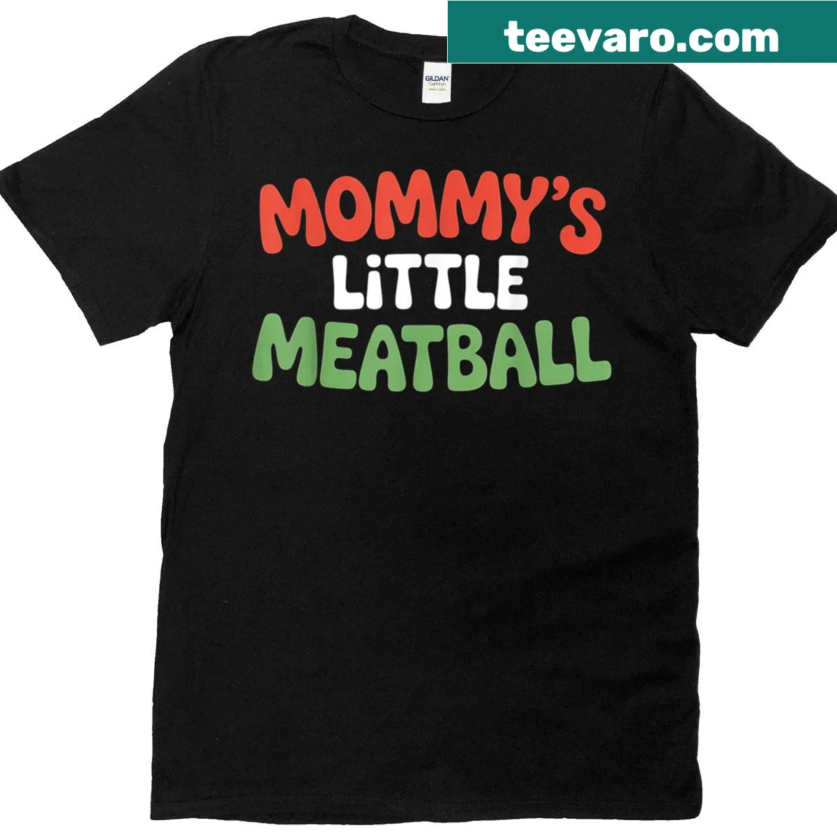 Cute t-shirt with the text 'Mommy's Little Meatball' — on a men's t-shirt