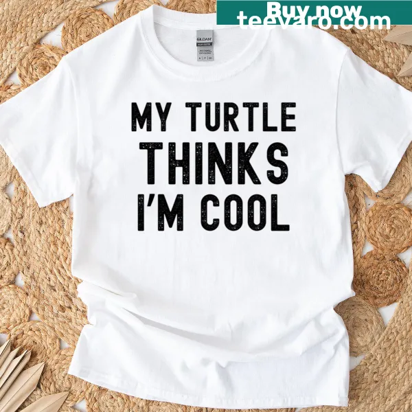Funny turtle owner t-shirt with cartoon turtle design