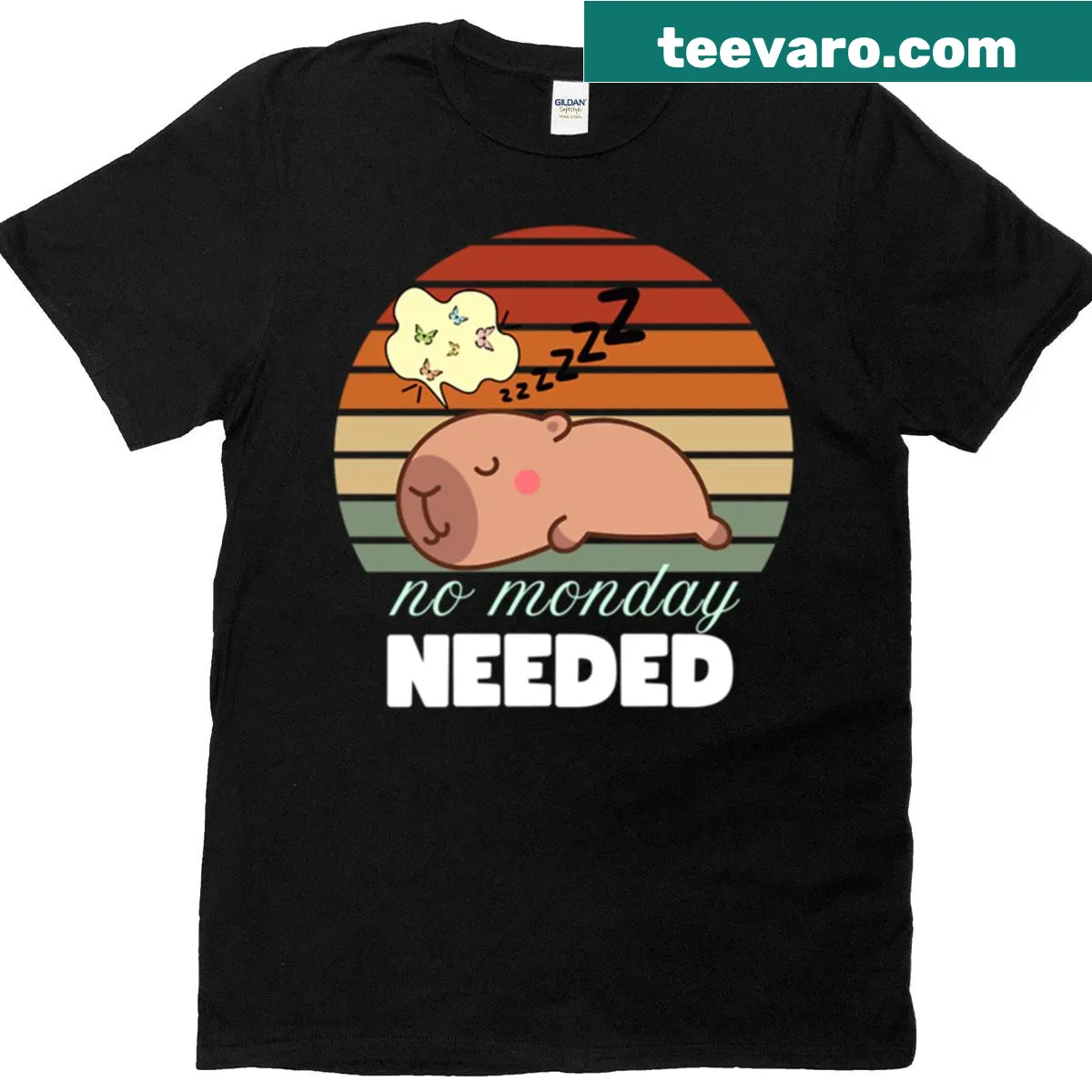 Oversized funny anti-Monday t-shirt for laid-back styles — on a men's t-shirt