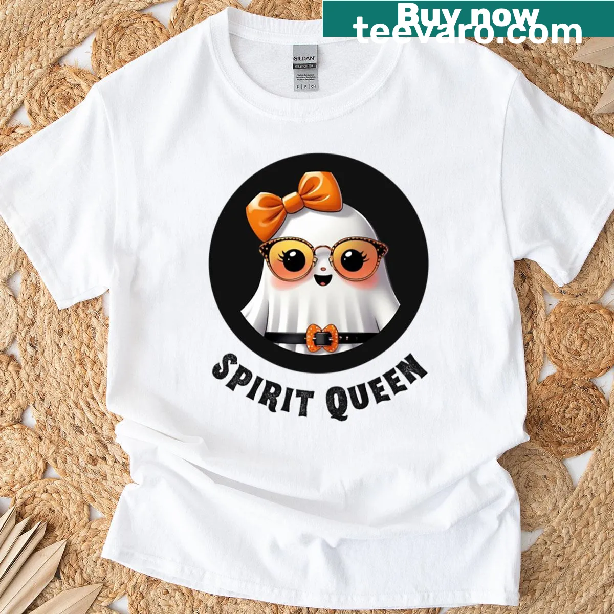 Elegant Spirit Queen graphic t-shirt with mystical design — on a men's t-shirt