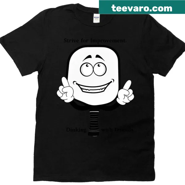 T-shirt with a paddle emblem promoting improvement
