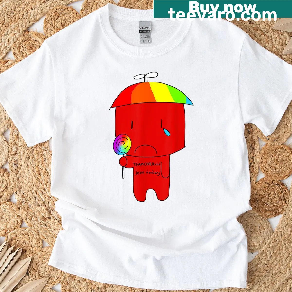 Funny quote Team C00lkidd Join Today printed on a t-shirt — on a men's t-shirt