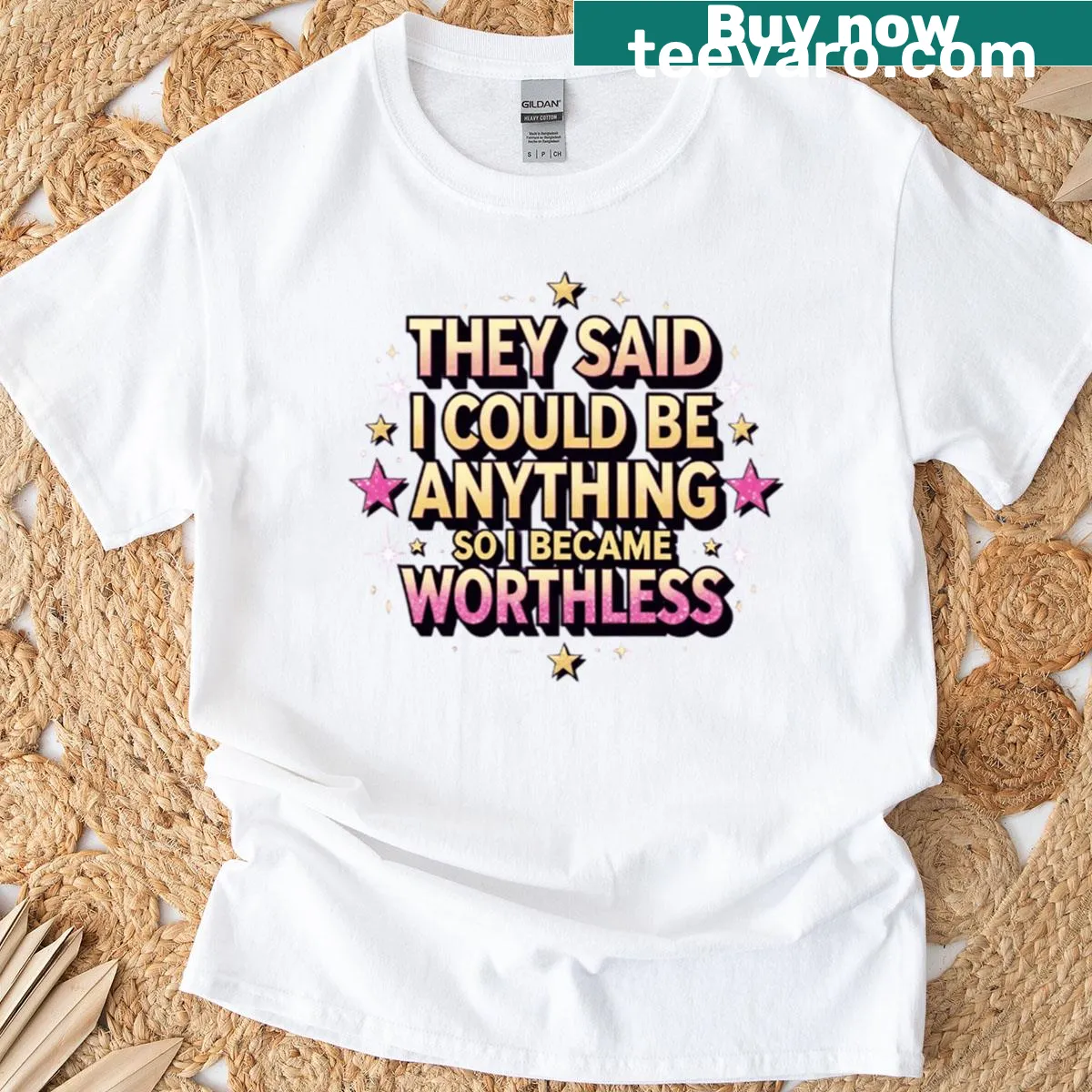 Inspirational t-shirt with empowering slogan about possibilities — on a men's t-shirt