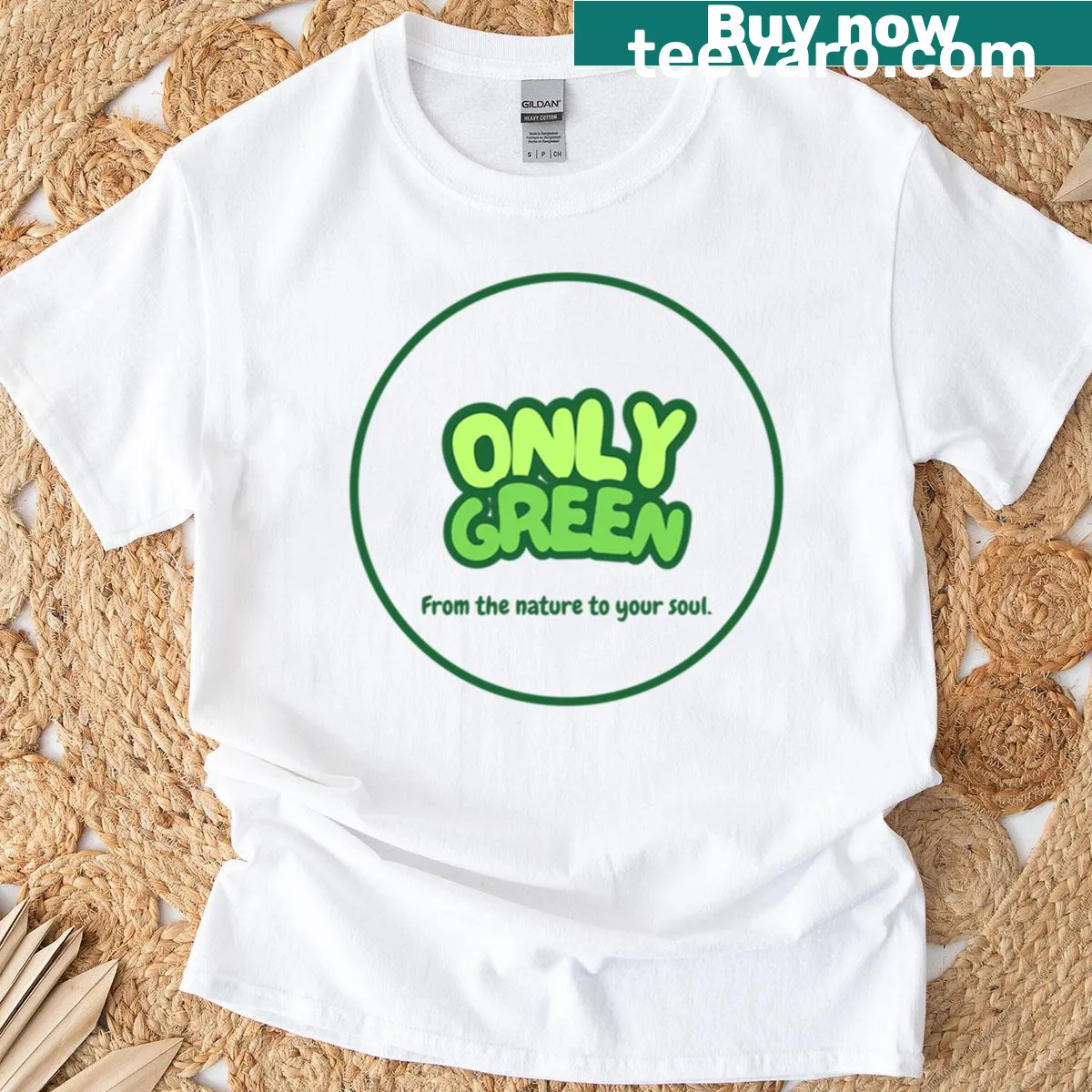 Humorous vegan-themed t-shirt for lesbian eco-lovers — on a men's t-shirt