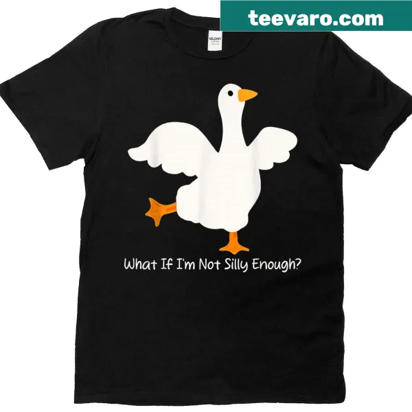 Funny meme quote t-shirt featuring a goose and humorous text