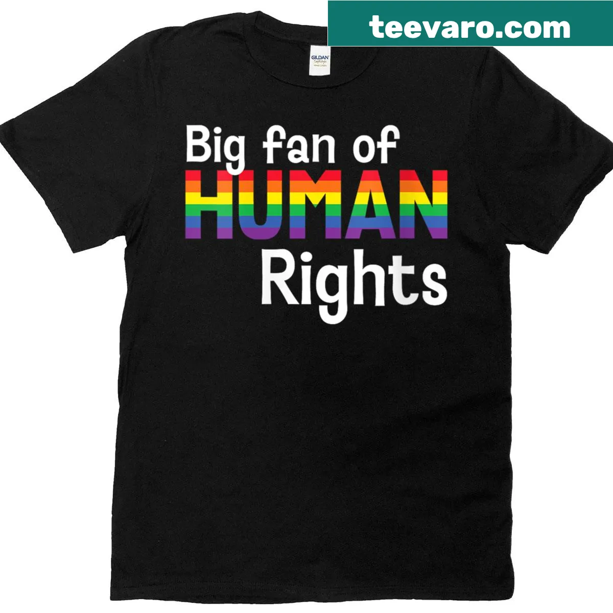 Bold LGBTQ+ rights activism graphic on a t-shirt — on a men's t-shirt