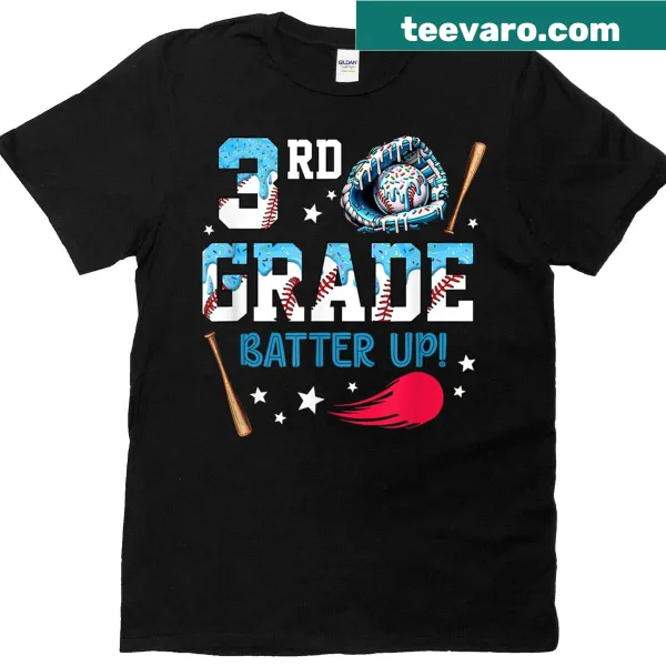Baseball and ice cream themed t-shirt for kids
