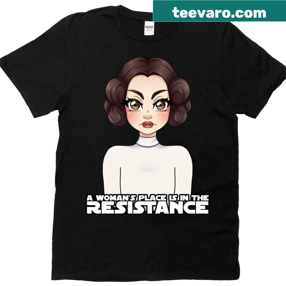 Activist T-shirt with the phrase about women's place — on a men's t-shirt