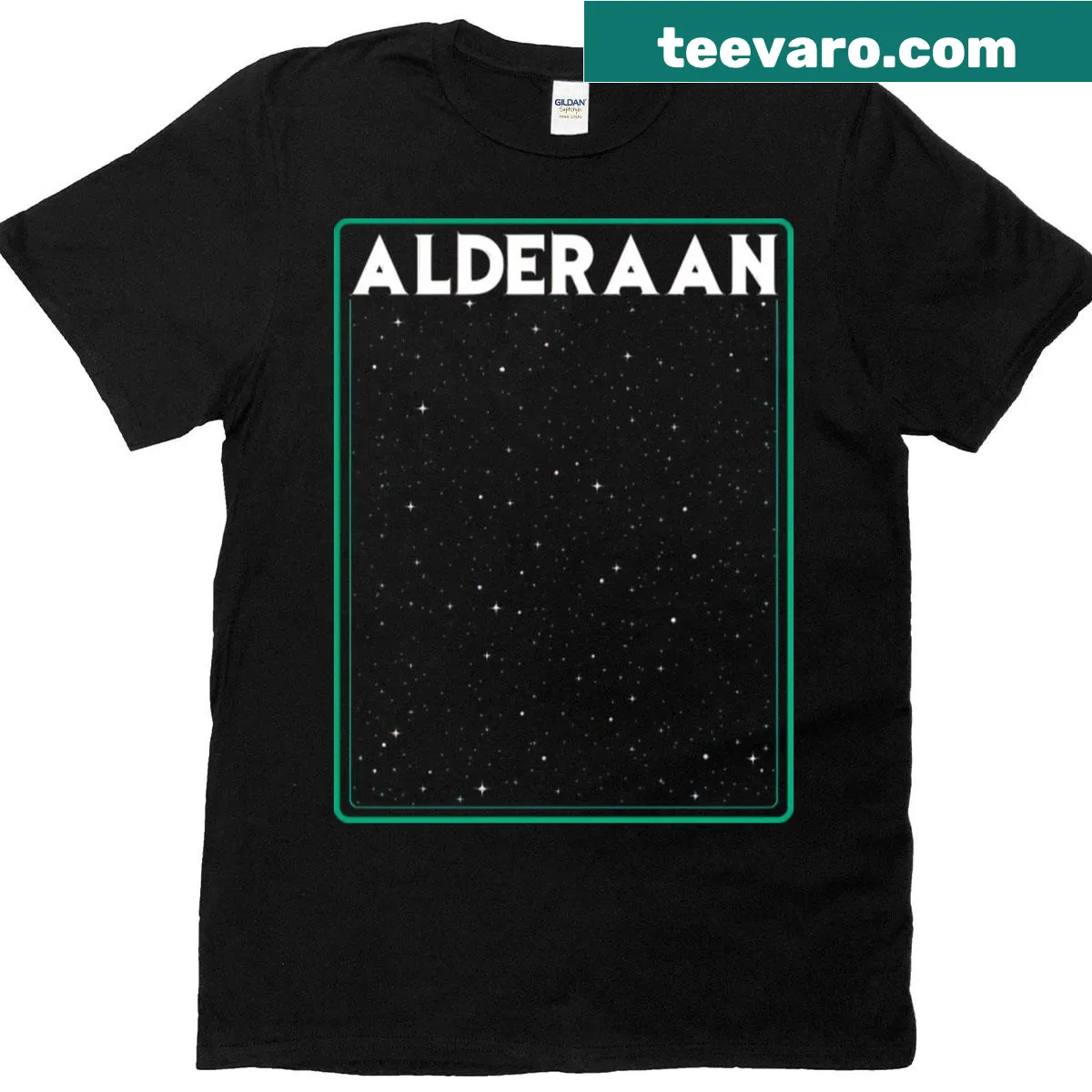 Artistic landscape design on Alderaan t-shirt — on a men's t-shirt