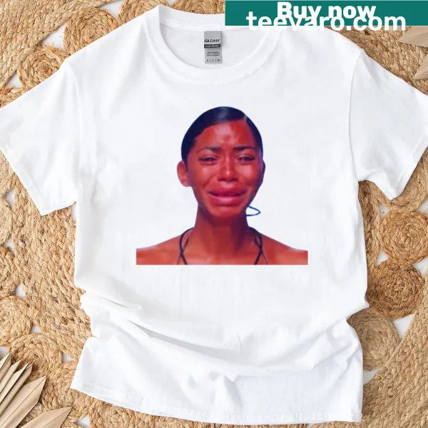 Amaya Papaya crying meme illustration on a T-shirt