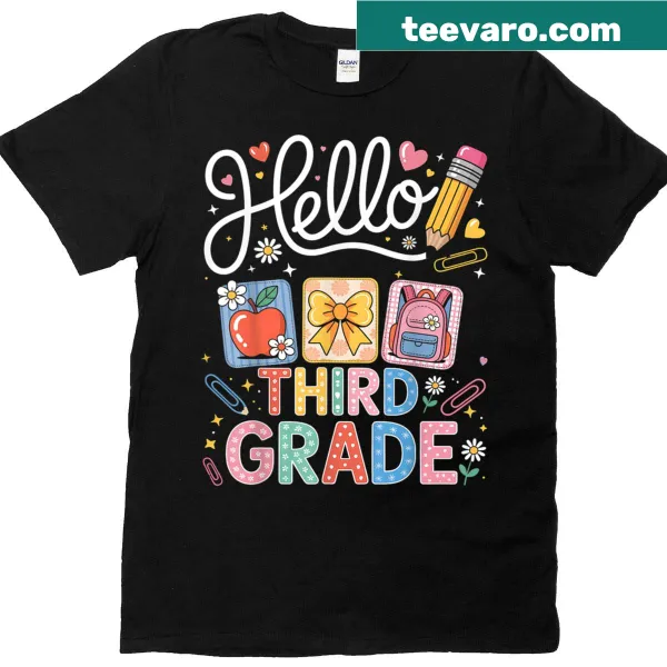 Hand-lettered design with pencil bow for third-grade teachers.
