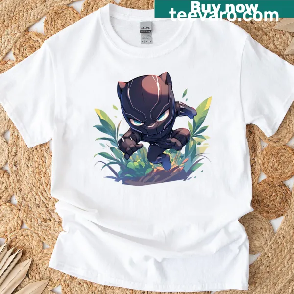Black Panther t-shirt featuring a bold graphic of the character