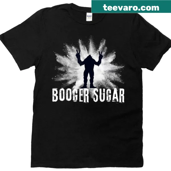 Funny T-shirt featuring a Sasquatch with beers and nachos illustration