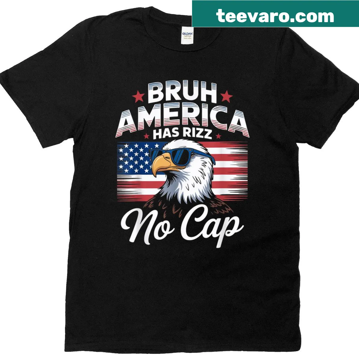 Funny Fourth of July t-shirt with playful typography — on a men's t-shirt