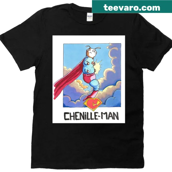 Cartoon caterpillar character t-shirt design