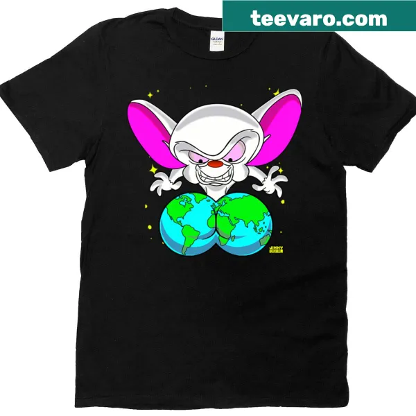 T-shirt with playful text 'Cosmic Compliment Your Booty Like Two Planets Wiggle'.