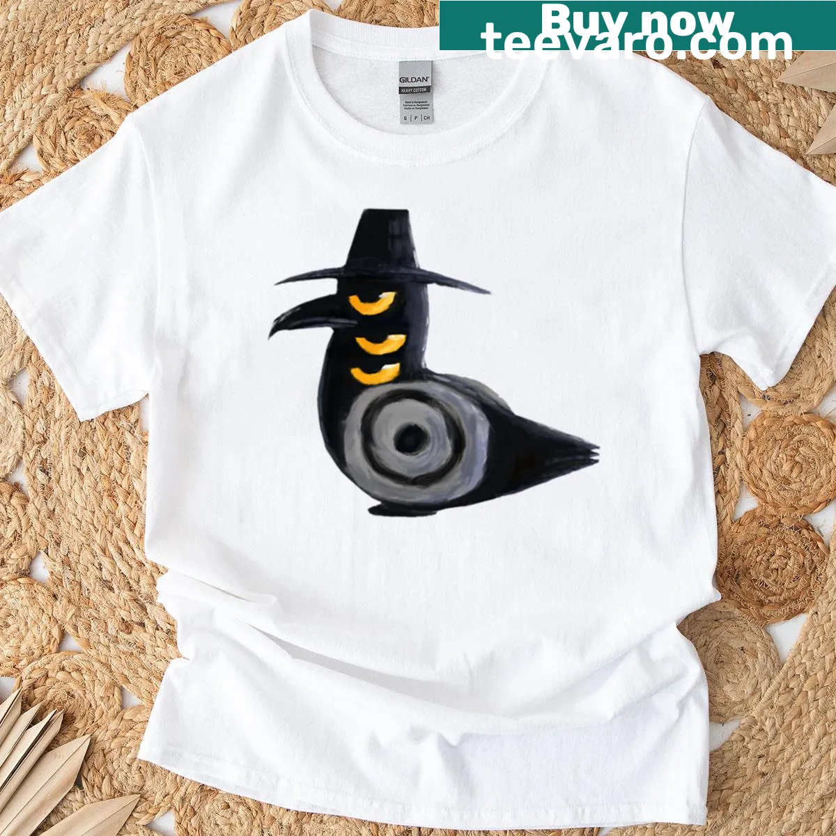 Cartoon Demon Bird design for Kpop fans on a t-shirt — on a men's t-shirt