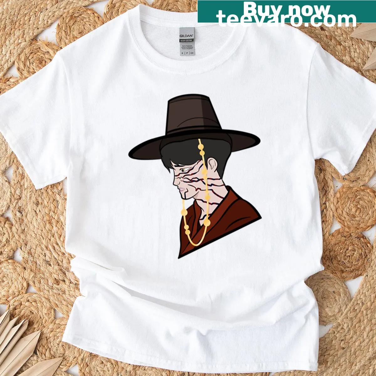 T-shirt featuring Demon Jinu from Saja Boys — on a men's t-shirt