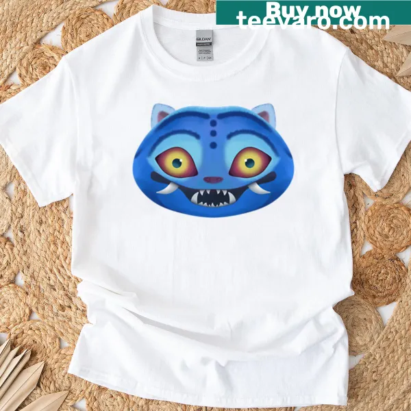 Oversized T-shirt with a derpy tiger and K-Pop theme