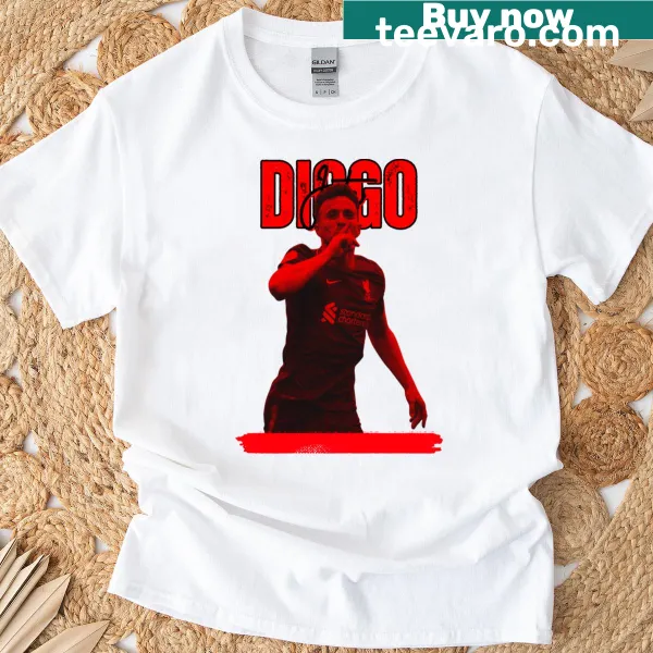 Retro-style T-shirt featuring Diogo Jota design