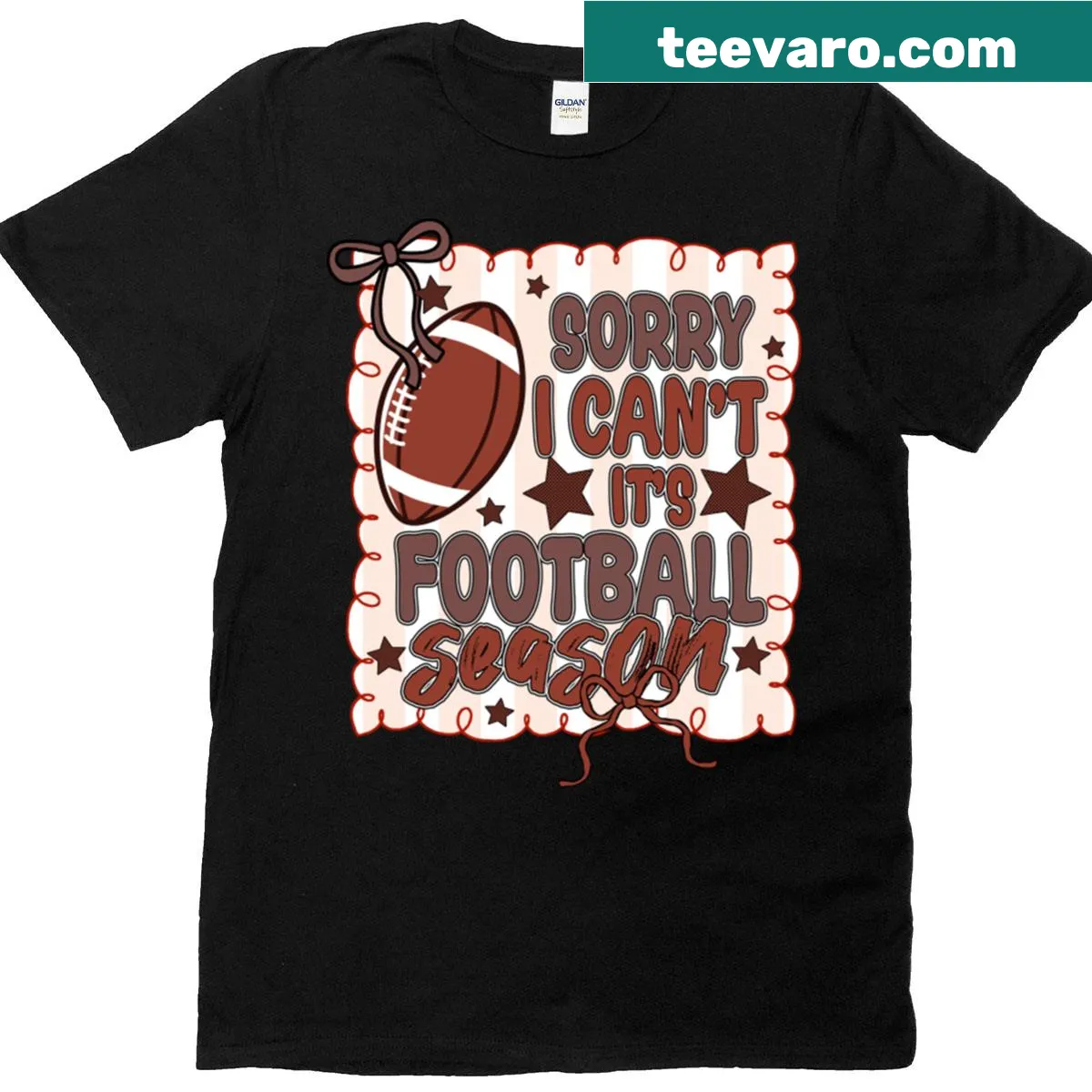 Proud typography T-shirt for football moms — on a men's t-shirt