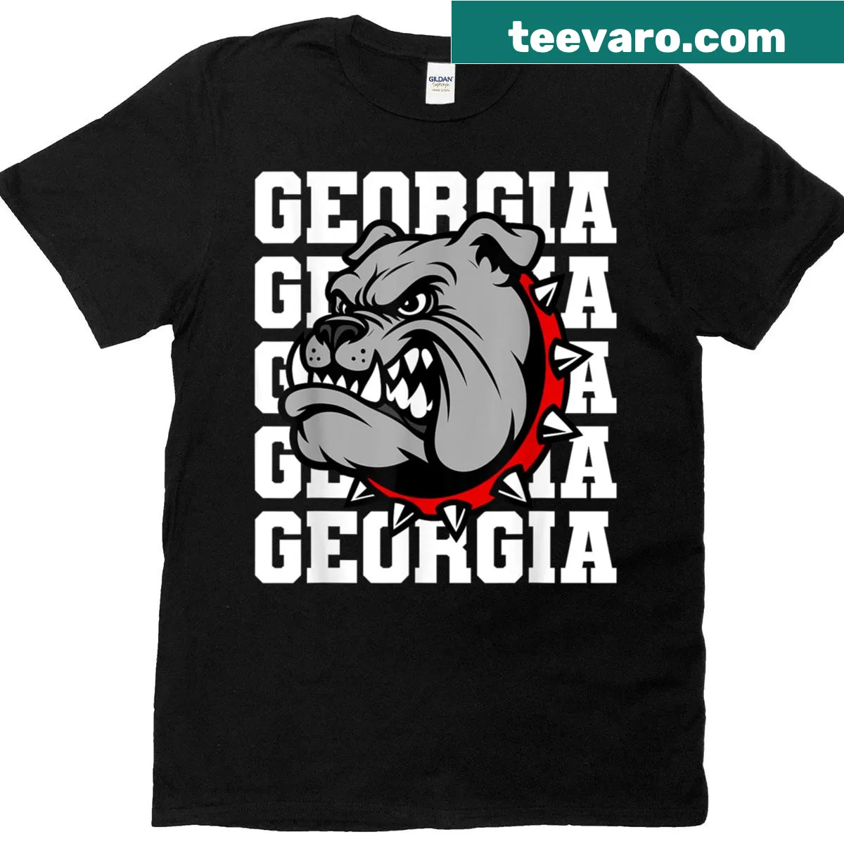 Georgia Pride t-shirt with animal lover graphic design — on a men's t-shirt