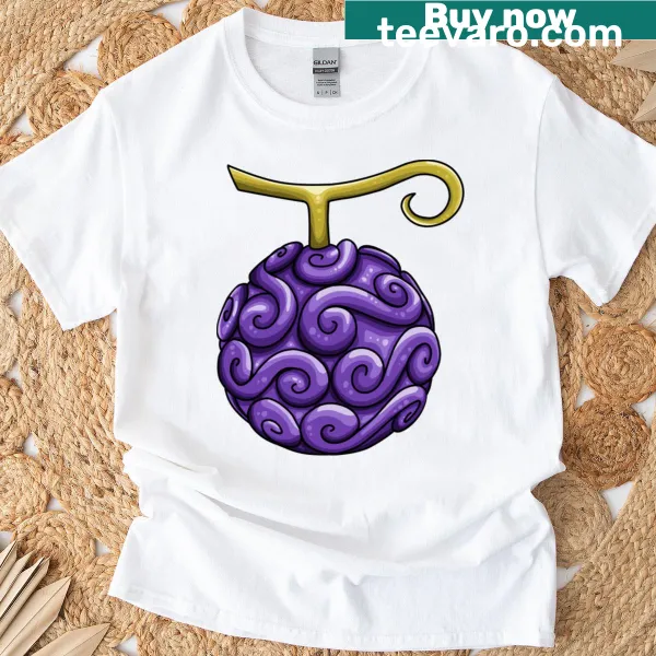 Anime shirt featuring the Gomu Gomu No Mi fruit design